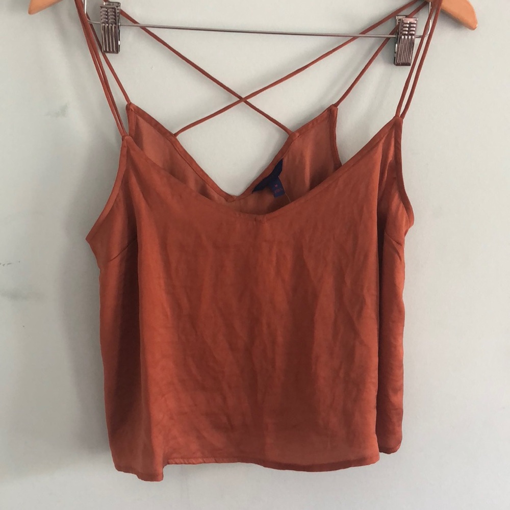 burnt orange crop top